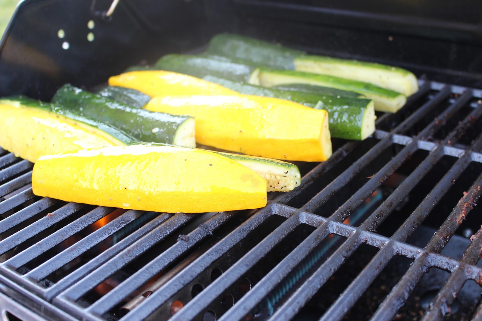 Snappily Ever After Lemon Pepper Grilled Zucchini