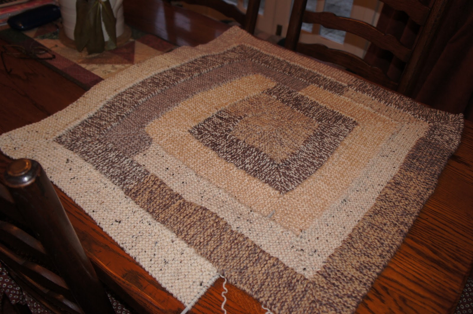 GRANNY'S WORLD On my needles A second Ten Stitch Blanket