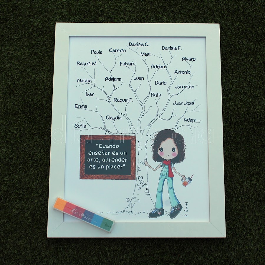 Árbol huellas maestra