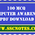 100 MCQ Computer Awareness PDF Download