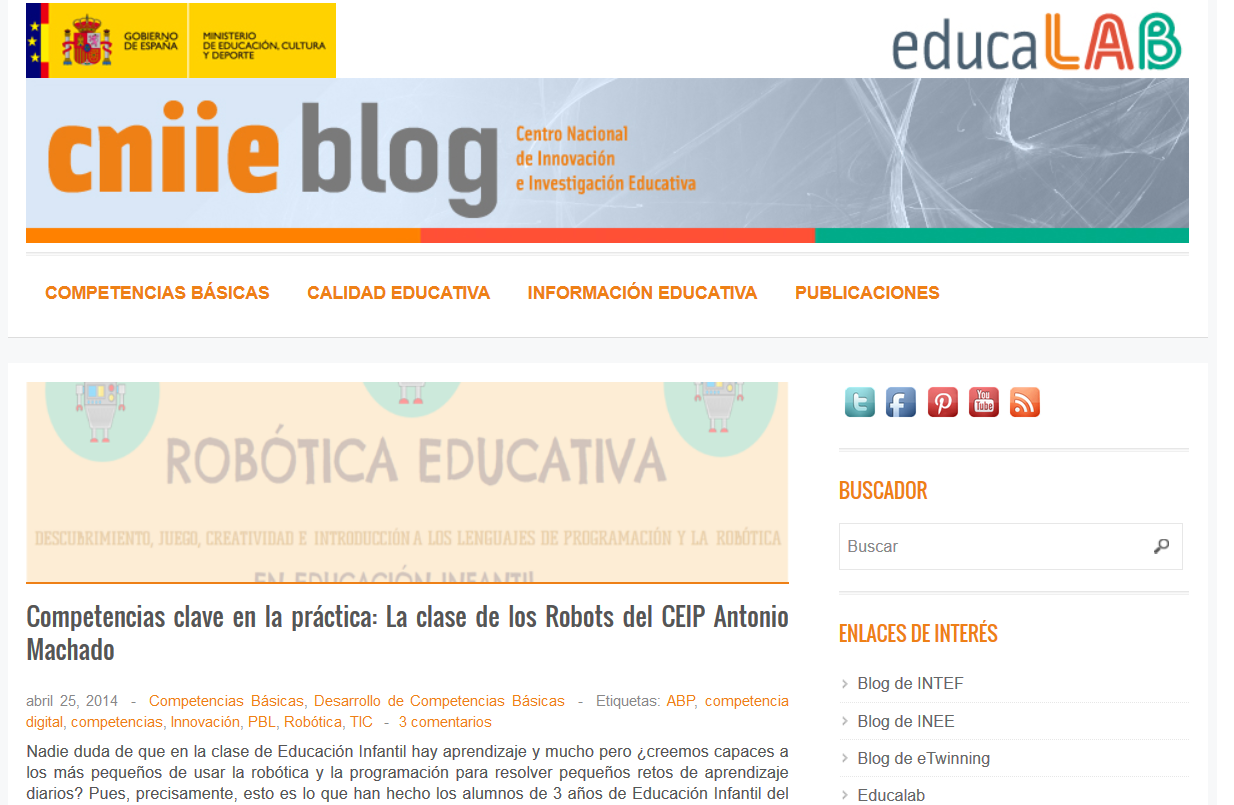 http://blog.educalab.es/cniie/2014/04/25/competencias-clave-en-la-practica-la-clase-de-los-robots-del-ceip-antonio-machado/