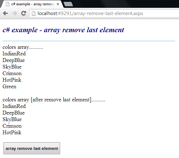 Net Remove The Duplicate String Of A String Array Net Remove The Duplicate String Of A String Array