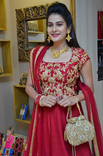 Jenny Honey in Stunning Dark Red Anarkali Dress at Splurge   Divalicious curtain raiser ~ Exclusive Celebrities Galleries 002