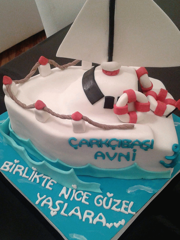 AKİLE ŞEKER KURABİYE YELKENLİ PASTA