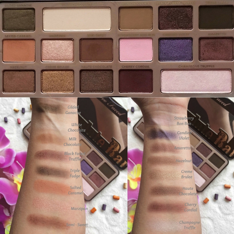 Review & Swatches Too Faced Chocolate Bar Eyeshadow Palette