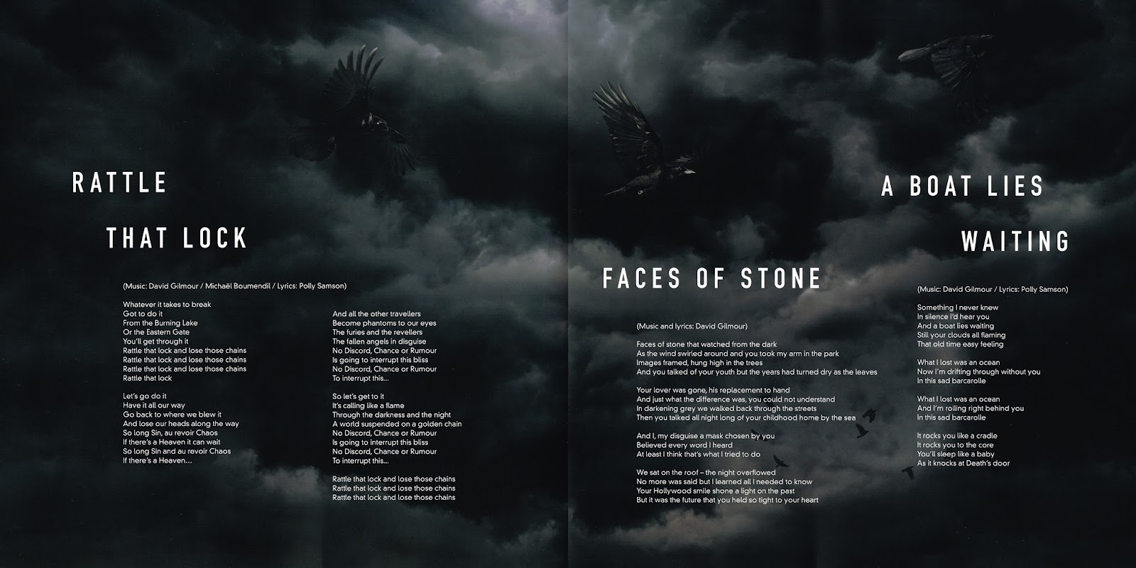 Pink Floyd Ilustrado 2015 Rattle That Lock David Gilmour