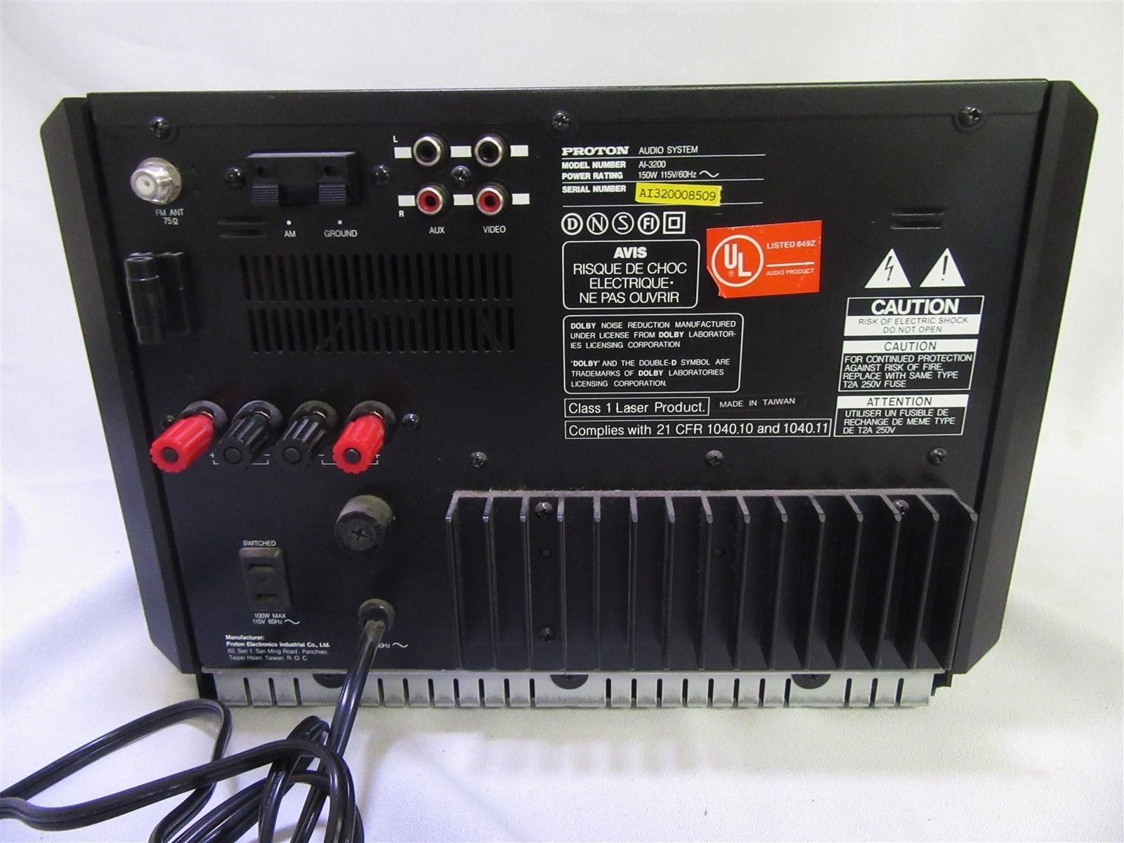 The Robb Collections PROTON Audio, NAD and Dynaco are Cousins. Inventor of Dynamic Power on