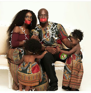 Check out this lovely ankara themed family photo shoot