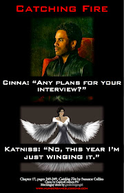 Catching Fire Interview Foreshadowing "Just Winging It" www.hungergameslessons.com