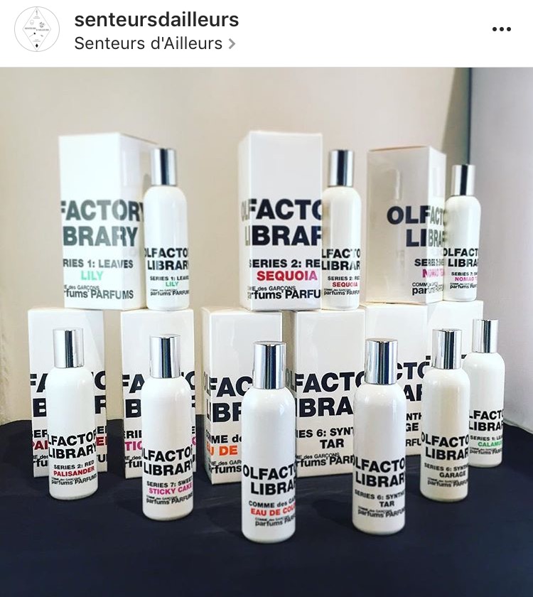 comme des garcons olfactory library