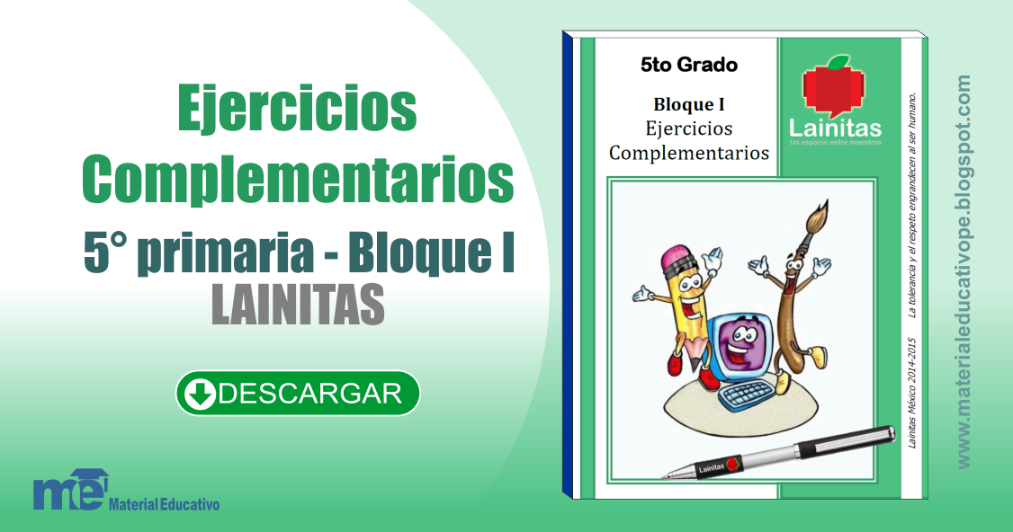 5to Grado Bloque 4 Ejercicios Complementarios