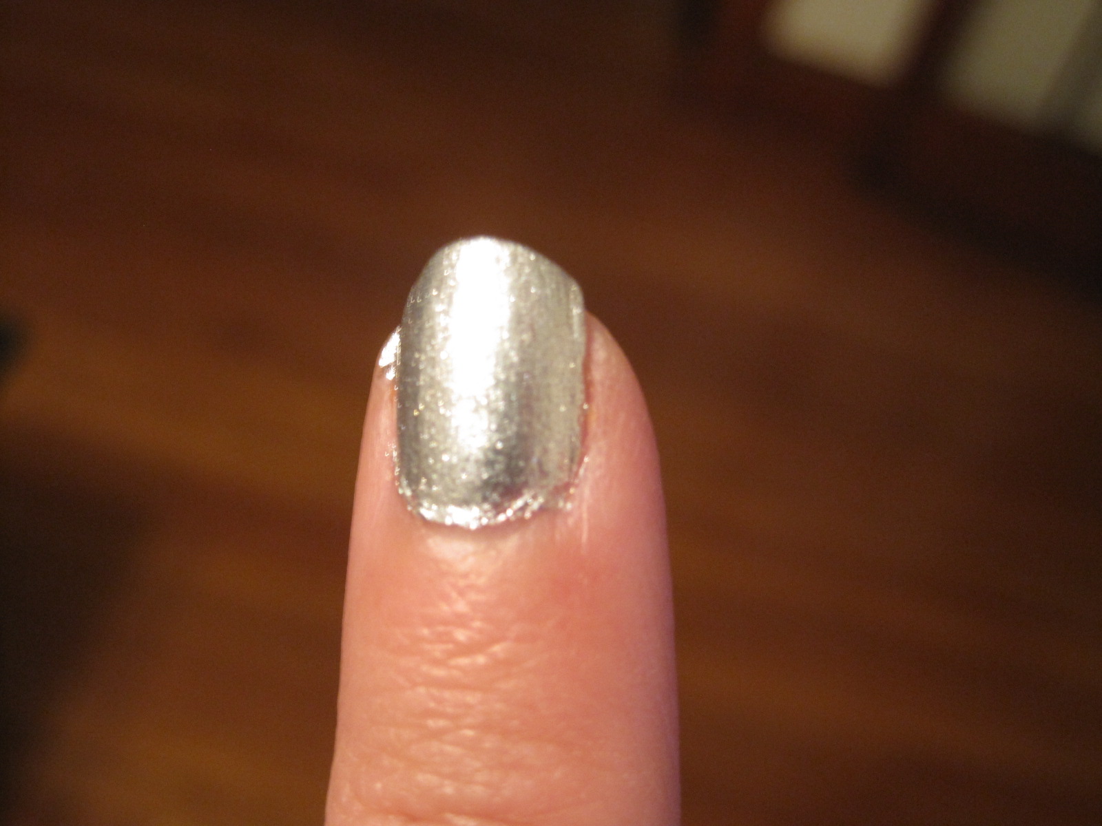 Made Up In Boston Review Revlon Metallic Nail Polish In Silver Dollar