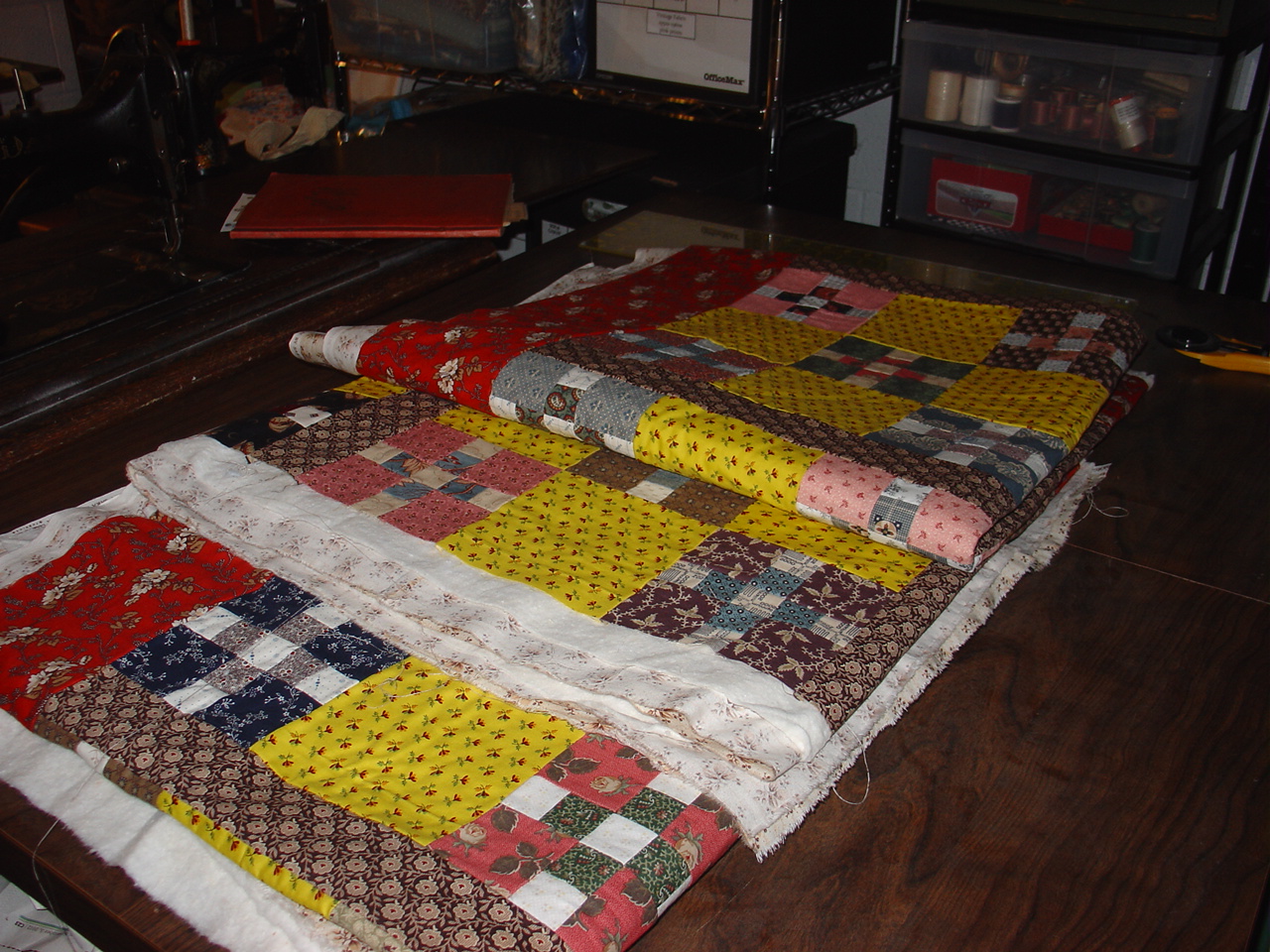 Treadlestitches How to Sew Quilt As You Go Sections TogetherMy Way