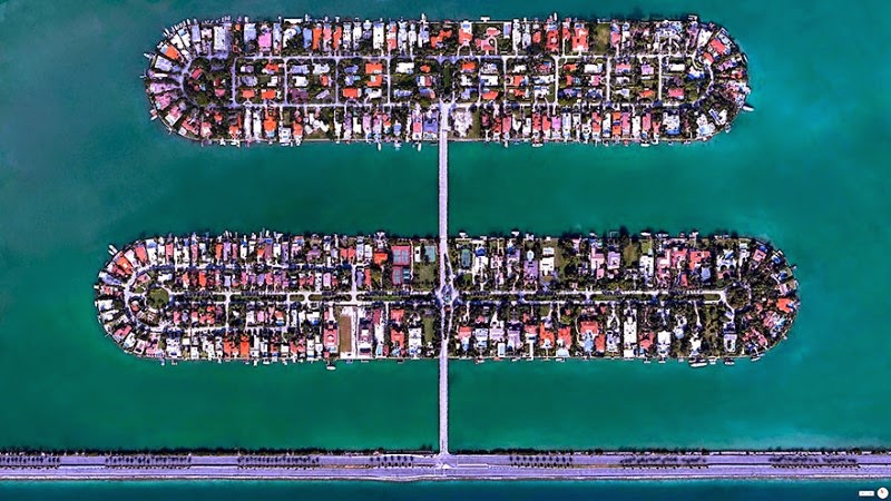 12.  Palm Island/Hibiscus Island, Miami Beach, Florida, USA - 17 Breathtaking Satellite Photos That Will Change How You See Our World