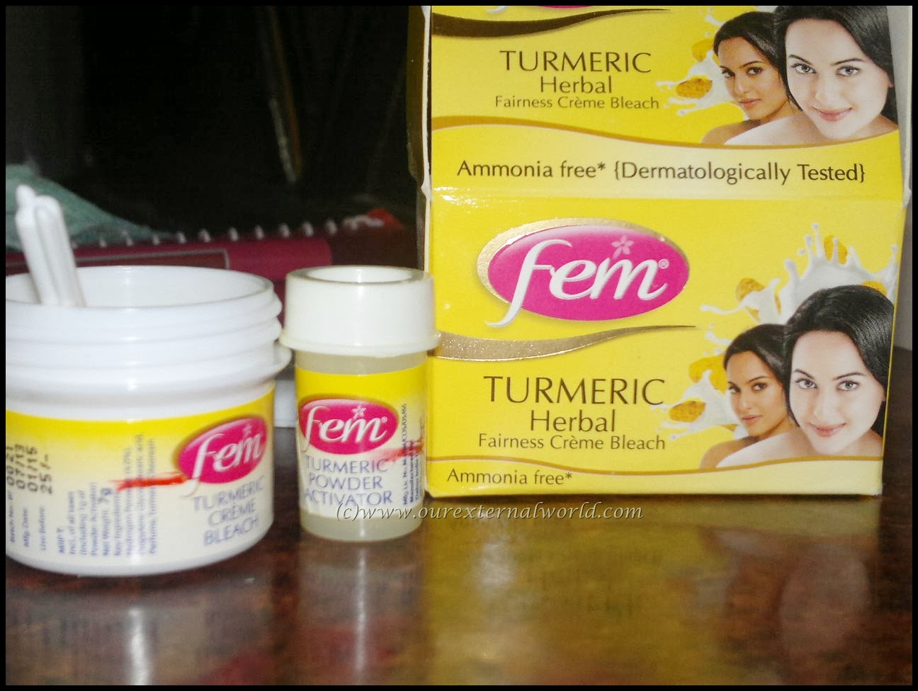 Fem Turmeric Herbal Fairness Creme Bleach Review