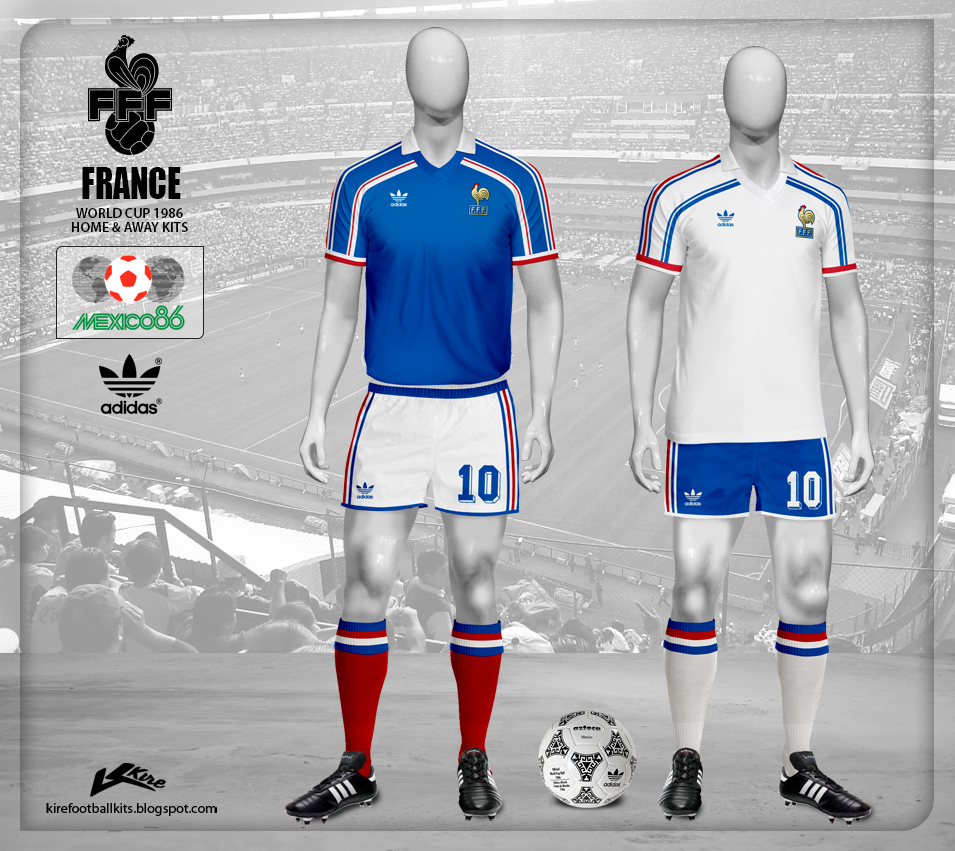 France kits World Cup 1986 MR.SPORT