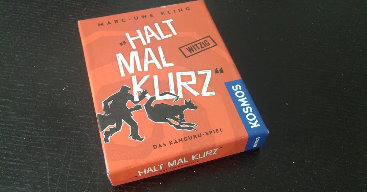 Über Brett und Gesellschaftsspiele "Halt mal kurz" Das KänguruSpiel