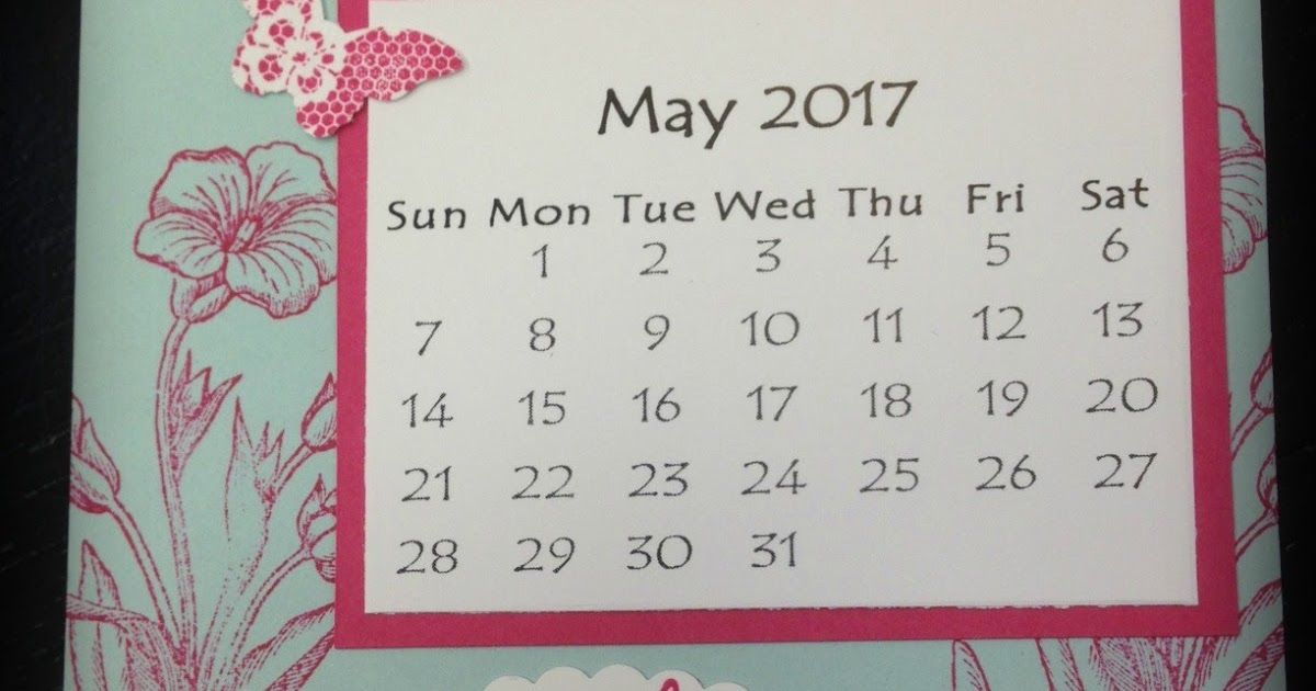 Desiree's Craftroom: May and June Calendars