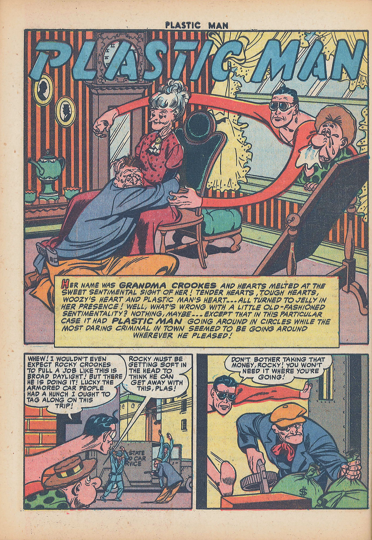 Read online Plastic Man (1943) comic -  Issue #30 - 42