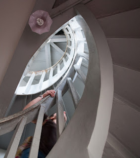 abstract spiral mosaic smalti wine box spiral staircase Thailand