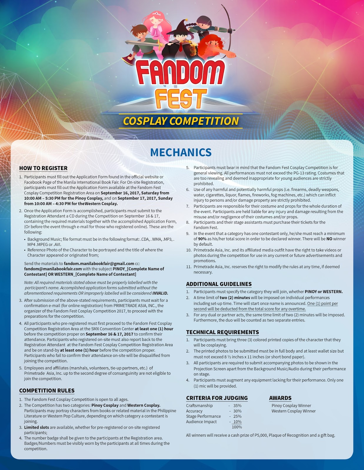 Cosplay Contest Judging Criteria Costplayto