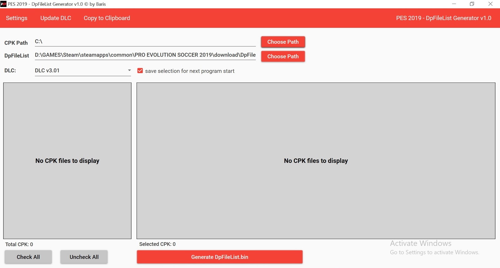 Gilapesku Pes2019 Dpfilelist Generator 2019 V1 1 Dlc 4 00 By Baris