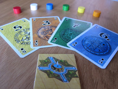 Alhambra - The Starting Tile, Money Cards and Scorring Counters