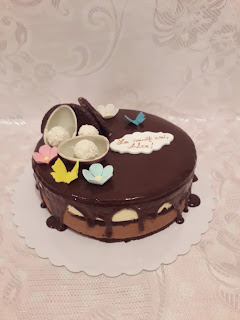 Tort aniversar cu ciocolata