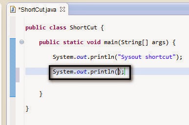 Selenium-By-Arun: 158. Using shortcuts for System.out.println ...