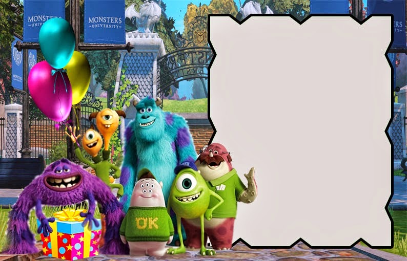 Free Printable Monsters University Invitations. | Oh My ...