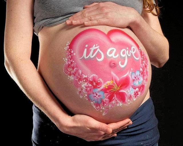 Pregnant Belly Artworks seni melukis perut wanita hamil yang keren-17