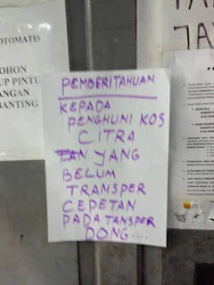 peraturan kos kosan