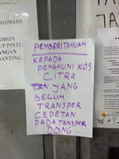 Peraturan Kos Ini Bakal Membuat Kamu Tertawa Peraturan Kos Ini Bakal Membuat Kamu Tertawa