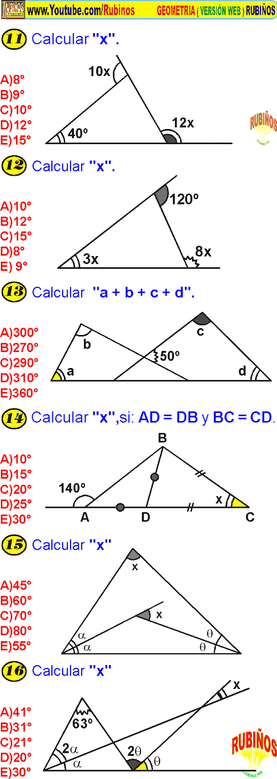 LOS TRIÁNGULOS Y SUS PROPIEDADES EJERCICIOS RESUELTOS DE LOS TRIÁNGULOS Y SUS PROPIEDADES EJERCICIOS RESUELTOS DE