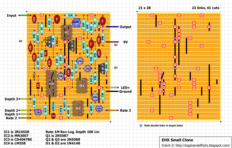 Guitar FX Layouts: EHX Small Clone