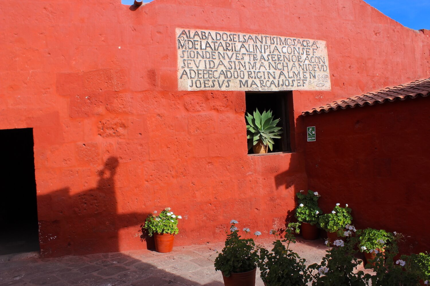 monastery of santa catalina red wall