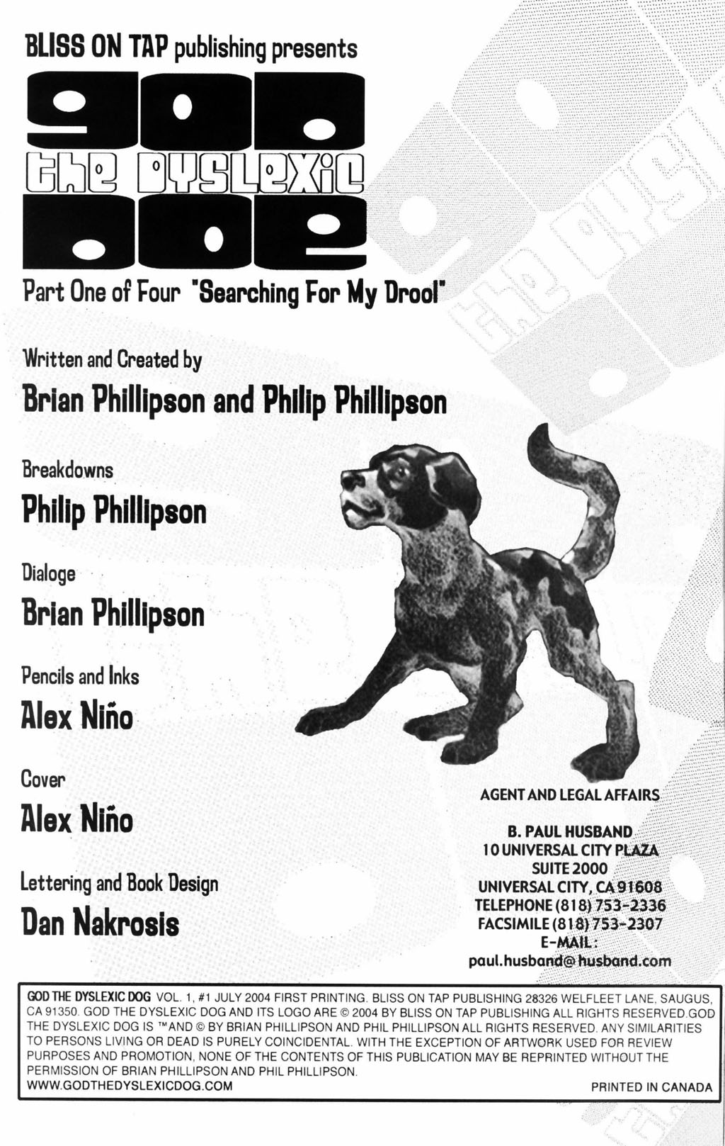 Read online God the Dyslexic Dog comic -  Issue #1 - 2