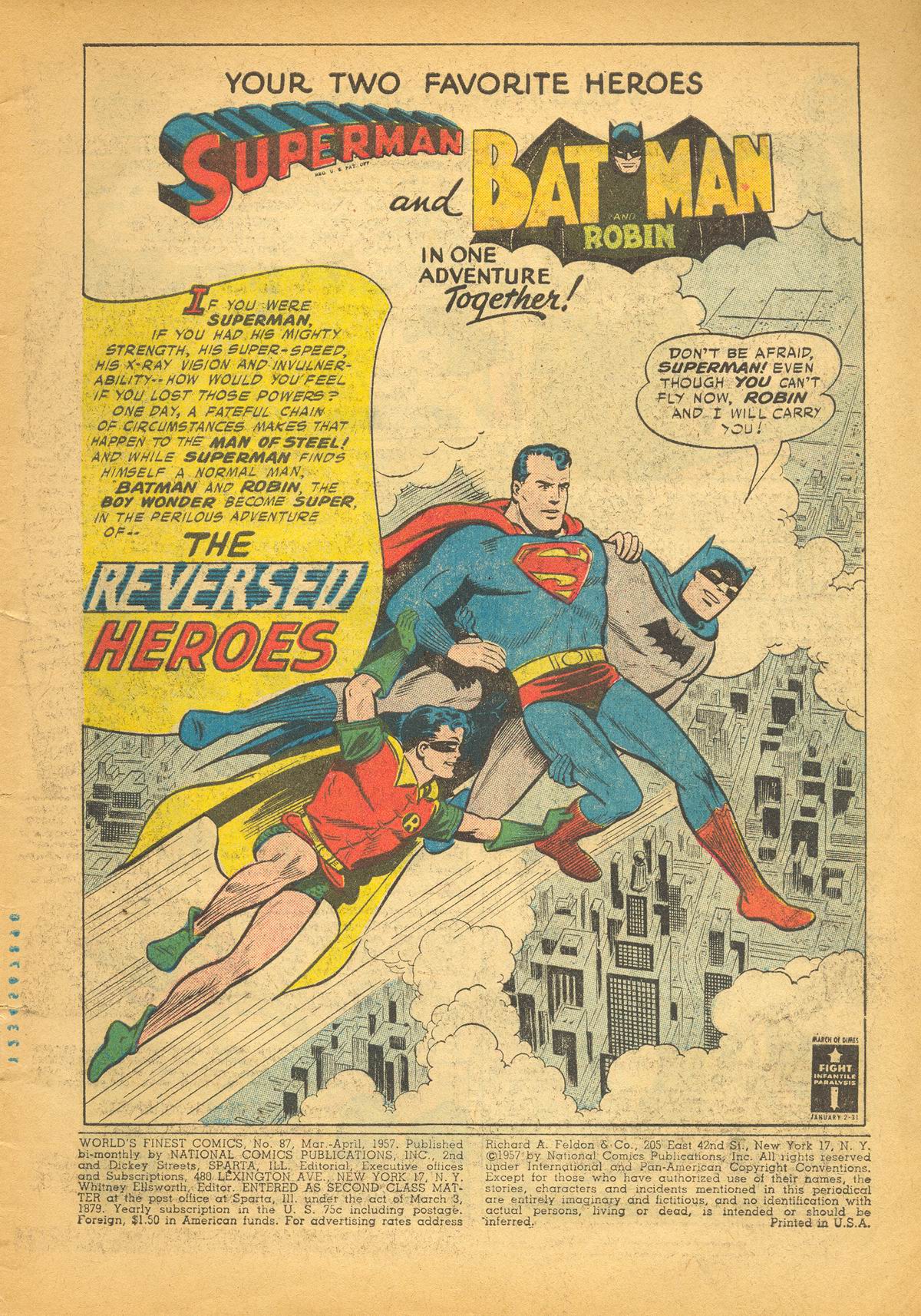 Read online World's Finest Comics comic -  Issue #87 - 3