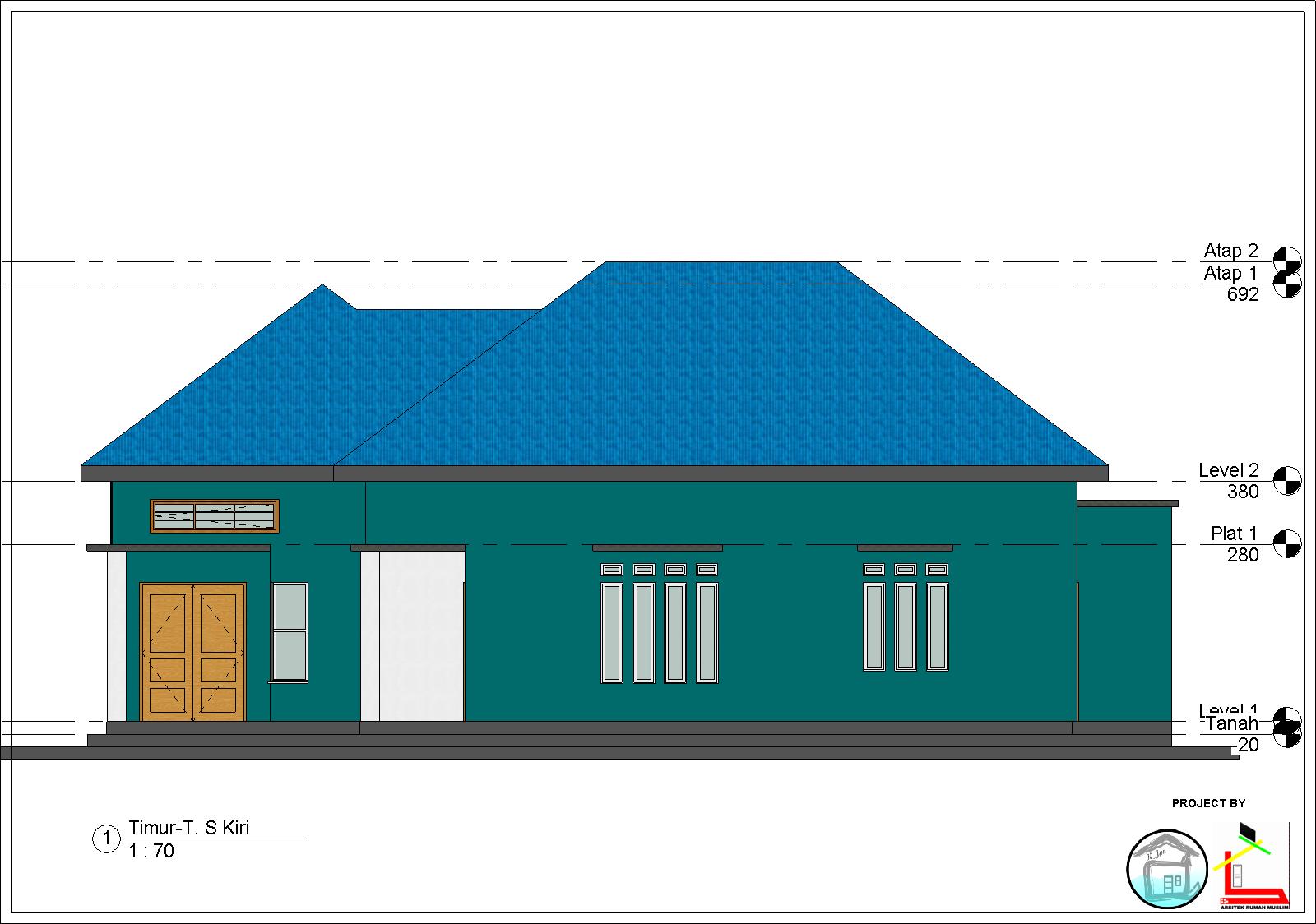 mozaik arsitek : Desain Rumah Type 84 Di Luas Tanah 122m2 (15x7.5)