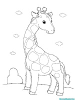 Izarnazar Gambar Jerapah Untuk Mewarnai