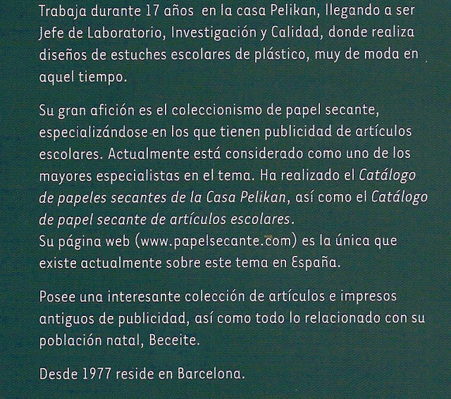 Luis Latorre Albesa, Pelikan, trabajo, química, papel secante Luis Latorre Albesa, Pelikan, trabajo, química, papel secante