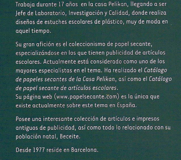 Luis Latorre Albesa, Pelikan, trabajo, química, papel secante