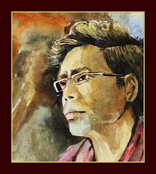 paintings watercolor portrait self paper