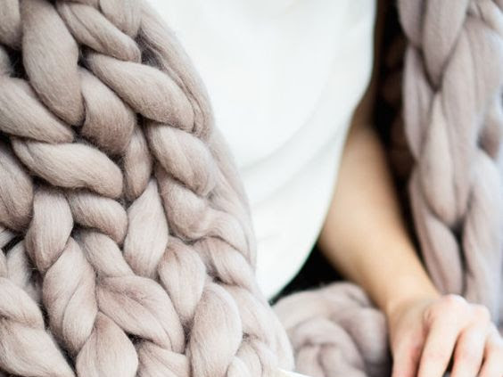 Chunky Arm knit blanket DIY