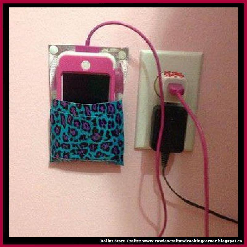 Dollar Store Crafter Make A 'Duct Tape Cell Phone Holder' For When You're Charging Your Phone