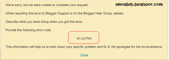 Unable to complete your request