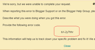 Were unable to complete you Were unable to complete you
