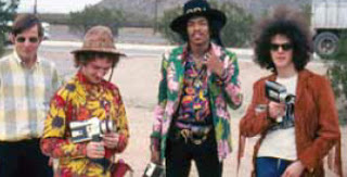 Jimi Hendrix y su banda