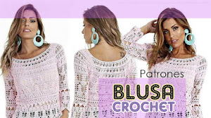 Patrones de blusa calada crochet 😍 👚