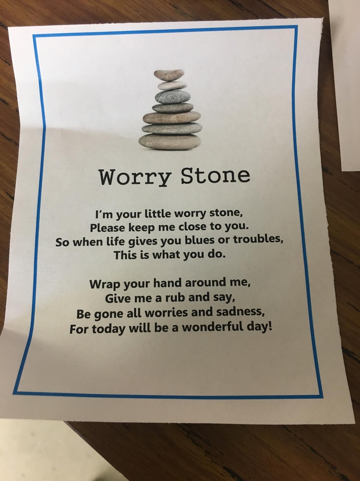 Worry Stone Poem Printable - prntbl.concejomunicipaldechinu.gov.co